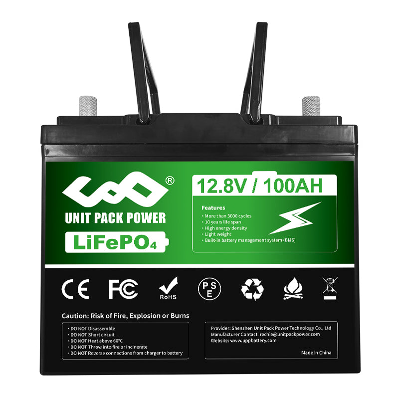 【EU STOCK】U201 12V 100Ah BMS50A-100A 1200Wh（Without charger） 4S2P LiFePo4 Lithium Iron Ebike Battery【2-9day delivery】