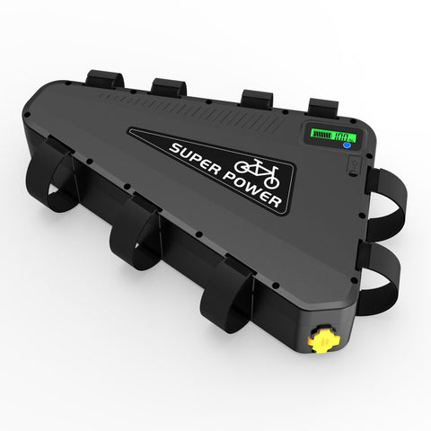 【EU STOCK】P101 48V 30AH BMS50A Triangle Battery With GPS LG5000 Cells Li-ion Ebike Battery