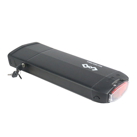 【STOCK DE LA UE】 R007-1 36V-48V 14.4Ah-19.2Ah BMS20A-30A LG4800mAh Batería para bicicleta eléctrica / con portaequipajes trasero