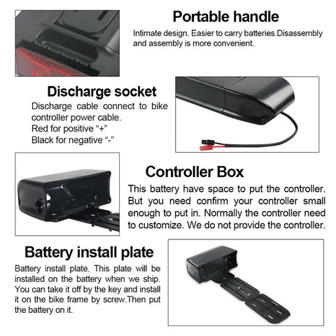 【EU STOCK】S015-2 36V18AH BMS20A Xpeng2600mAh 42V3A DC EBike battery【2-7 day delivery】