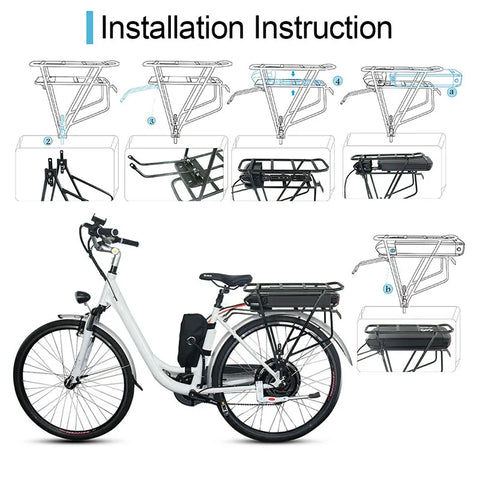 【EU STOCK】S015-2 36V18AH BMS20A Xpeng2600mAh 42V3A DC EBike battery【2-7 day delivery】