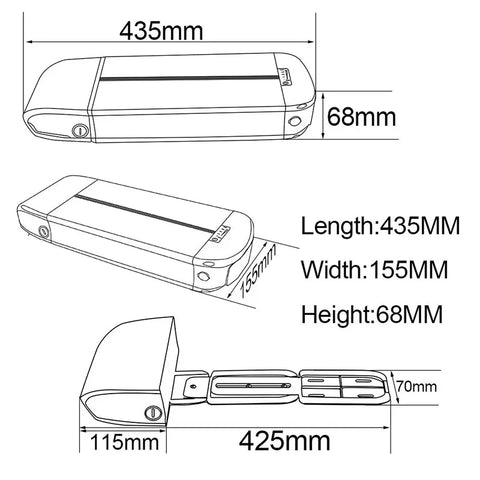 【EU STOCK】S015-2 36V18AH BMS20A Xpeng2600mAh 42V3A DC EBike battery【2-7 day delivery】