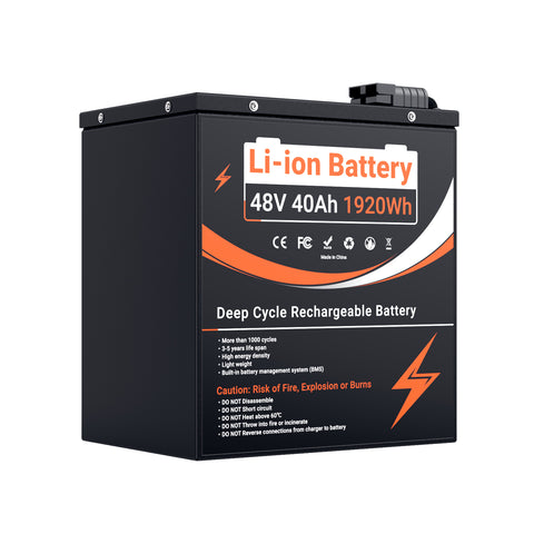 【EU STOCK】U003 48V 40A BMS50A 13S1P Lifepo4 Battery Pack (Without Charger) Fit For 0-1800W Bicycles & motorcycles & tricycles Motor