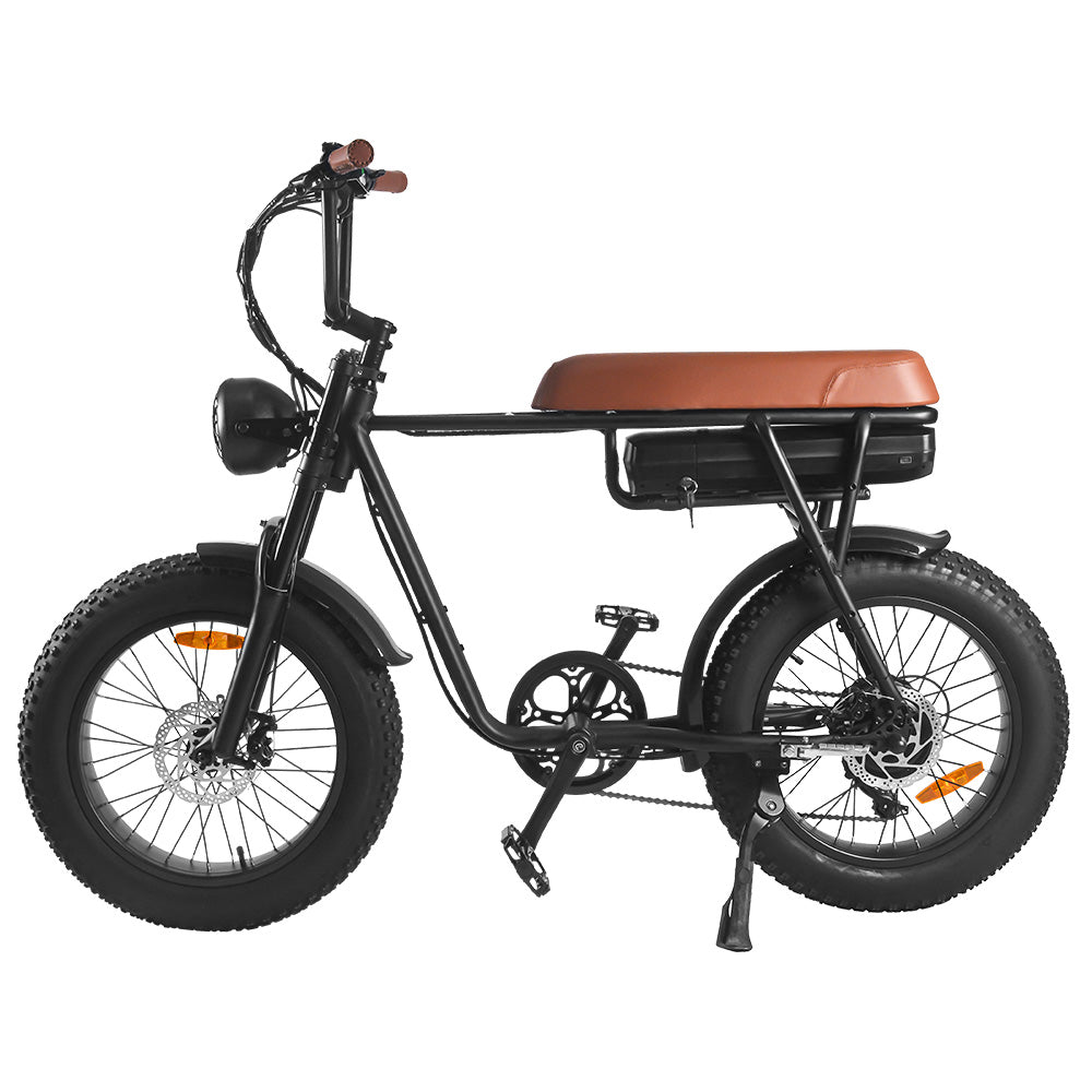 Bicicleta eléctrica con asistencia de pedaleo deportivo Bicicleta eléctrica Bicicleta de montaña Bicicleta eléctrica con neumático ancho retro 48V 1000 W con batería de 17.5ah Fatbikes