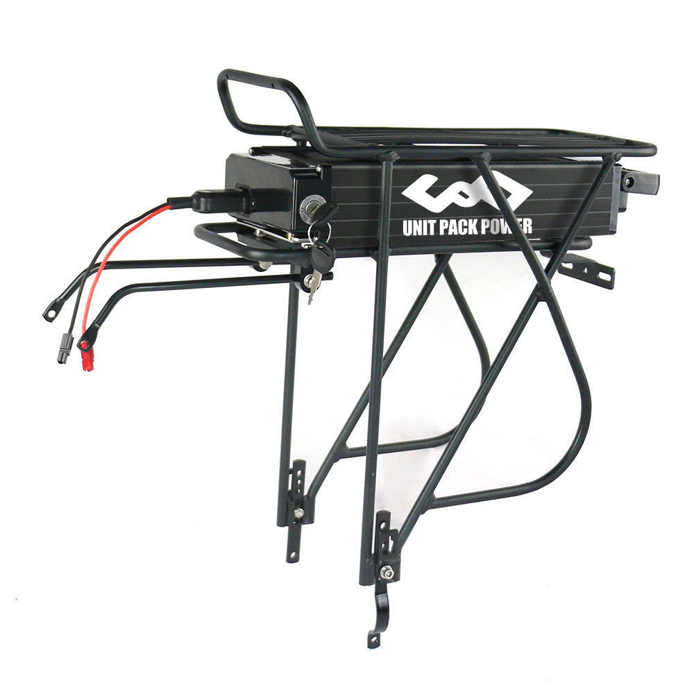 【USA STOCK 】T032 36V 15Ah BMS20A Ebike battery with Rear Rack and 2A charger fit for 0-500w motor