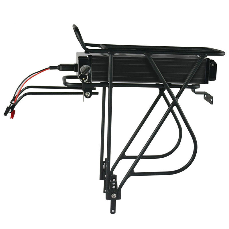 【UK STOCK】T032 48V 15Ah BMS30A Rear Rack Ebike battery with a rack and 2A charger fit for 0-1000w Motor